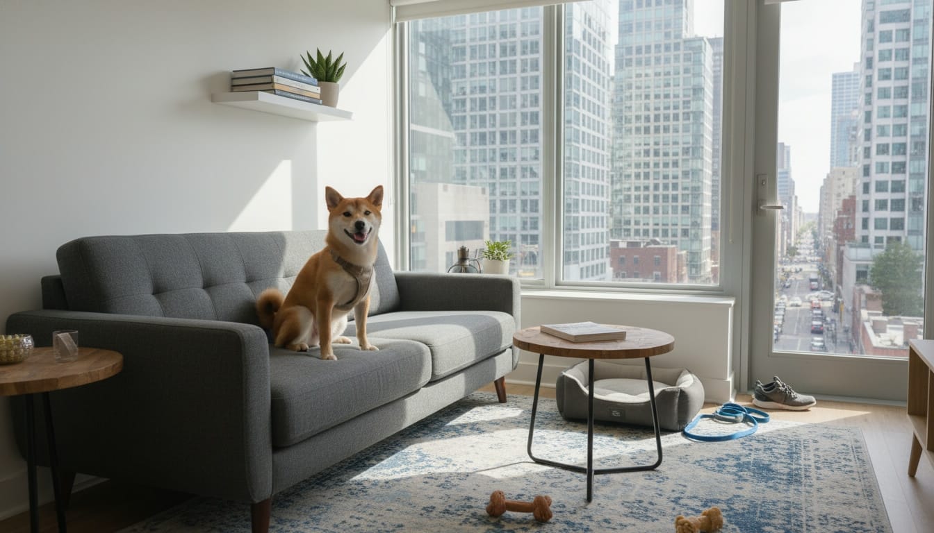 Shiba inu in apartment